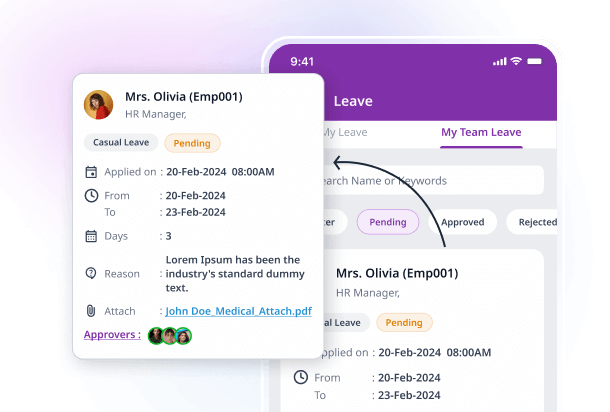 QHRM Leave Management Mobile App